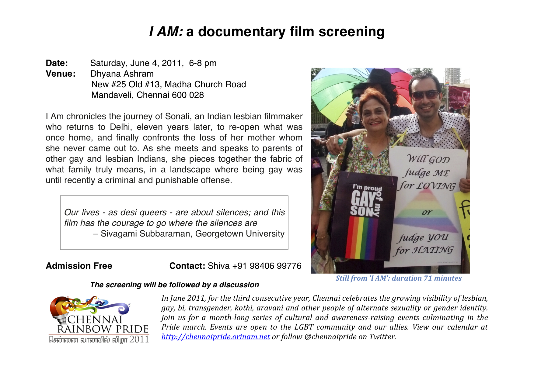 CIQFF 2024 — Queer film festivals in Chennai: a brief history