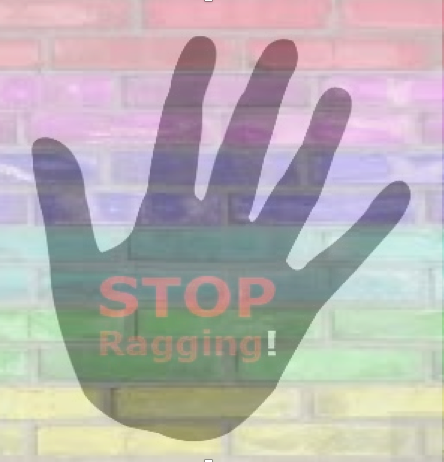 Image says Stop Ragging