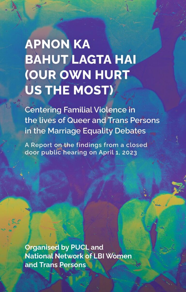 Our Own Hurt Us the Most: Centering Familial Violence in the lives of Queer and Trans Persons in the Marriage Equality Debates